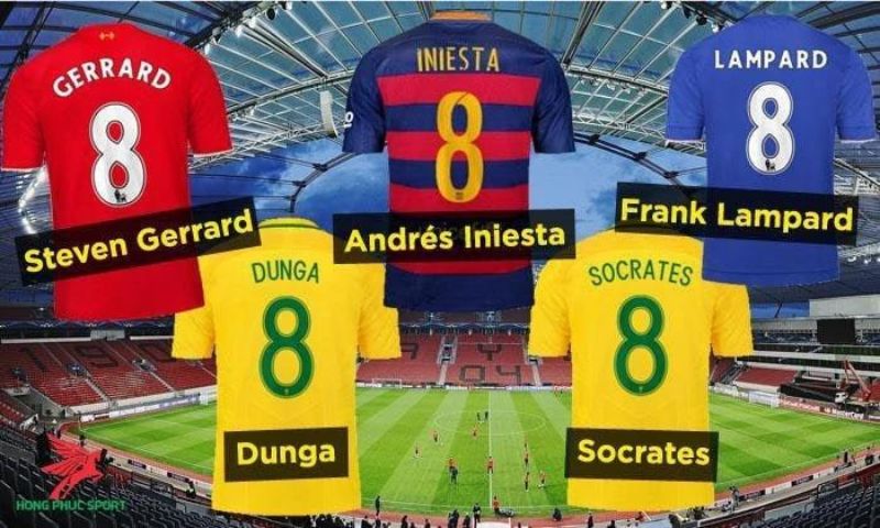 Vị trí của áo số 8 trong bóng đá là gì?