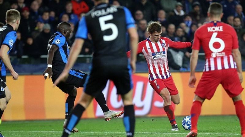 Bảng tỷ lệ kèo trận Atletico Madrid vs Club Brugge